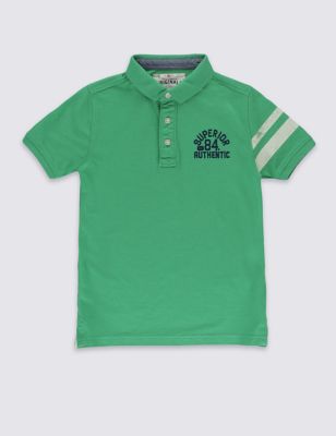 Short Sleeve Polo Shirt &#40;3-14 Years&#41;